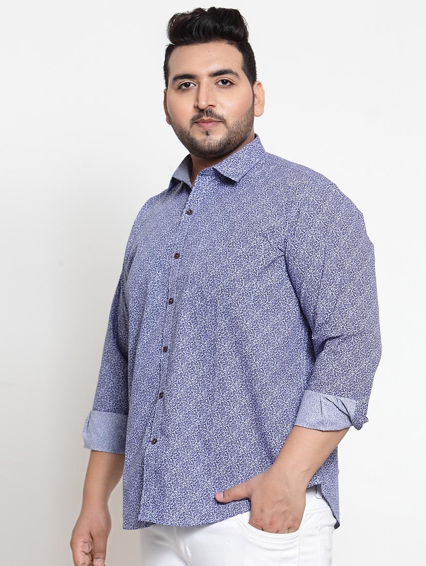 blue printed casual shirt - 16763602 - Zoom Image - 2