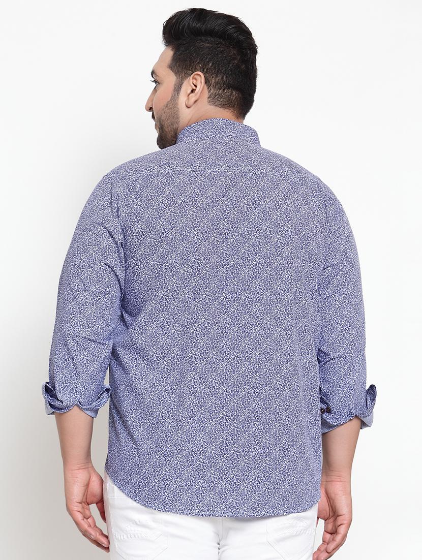 blue printed casual shirt - 16763602 - Zoom Image - 3