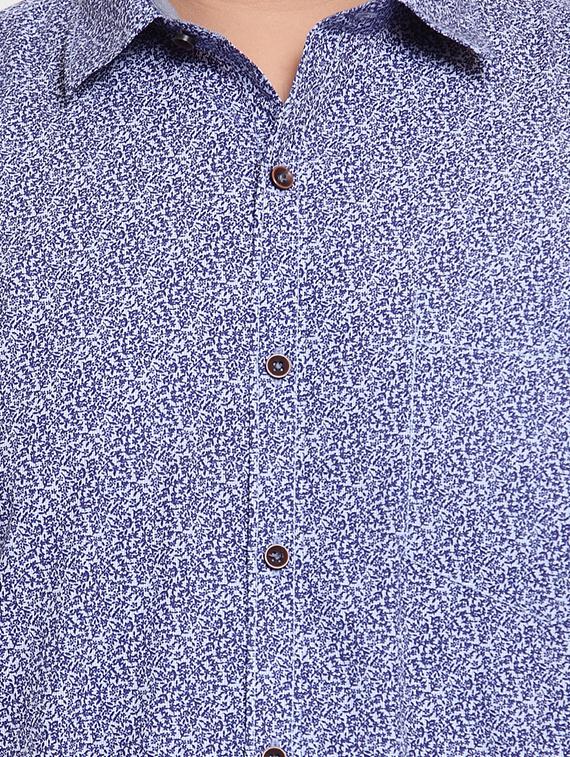 blue printed casual shirt - 16763602 - Zoom Image - 5