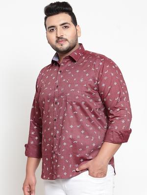 red printed casual shirt - 16763604 - Standard Image - 2