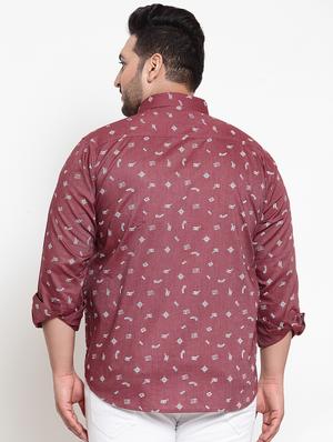 red printed casual shirt - 16763604 - Standard Image - 3