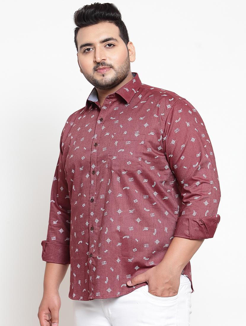 red printed casual shirt - 16763604 - Zoom Image - 2