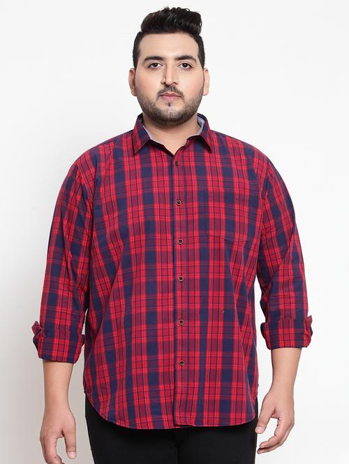 red checkered casual shirt - 16763622 - Standard Image - 1