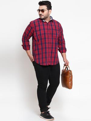 red checkered casual shirt - 16763622 - Standard Image - 4