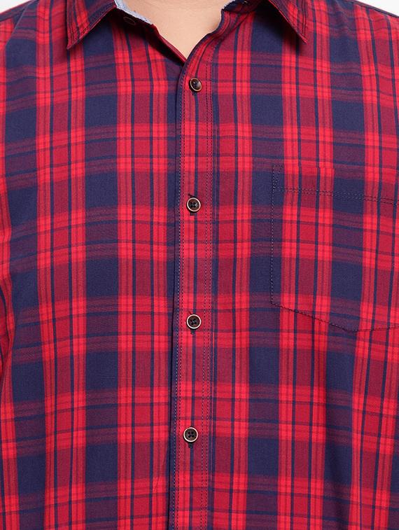 red checkered casual shirt - 16763622 - Zoom Image - 5