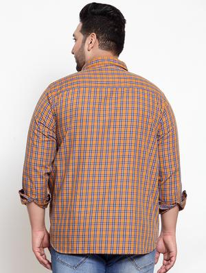 yellow checkered casual shirt - 16763625 - Standard Image - 3