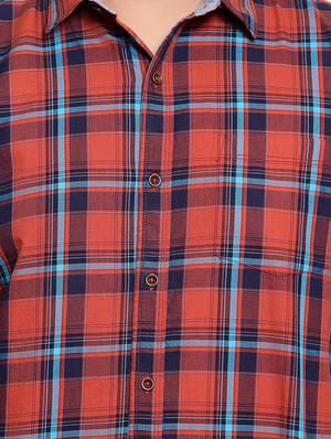 red checkered casual shirt - 16763628 - Standard Image - 5