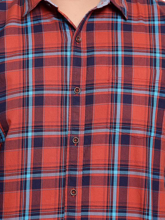 red checkered casual shirt - 16763628 - Zoom Image - 5