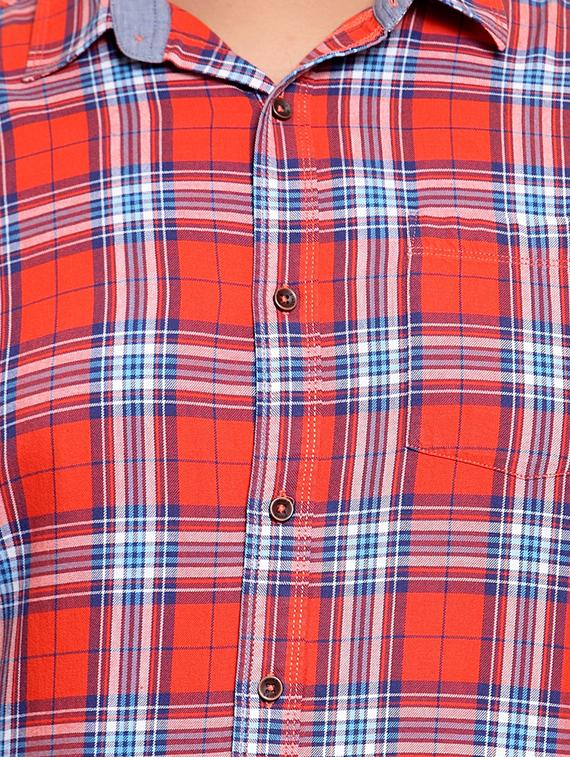 red checkered casual shirt - 16763630 - Zoom Image - 5