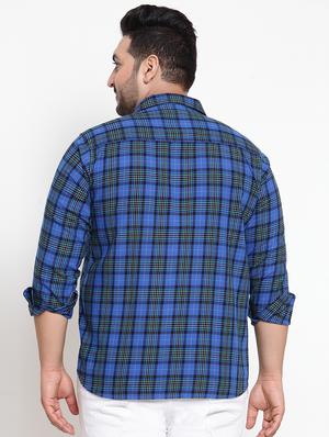 blue checkered casual shirt - 16763635 - Standard Image - 3