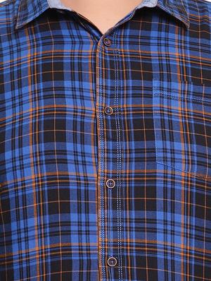 blue checkered casual shirt - 16763636 - Standard Image - 5