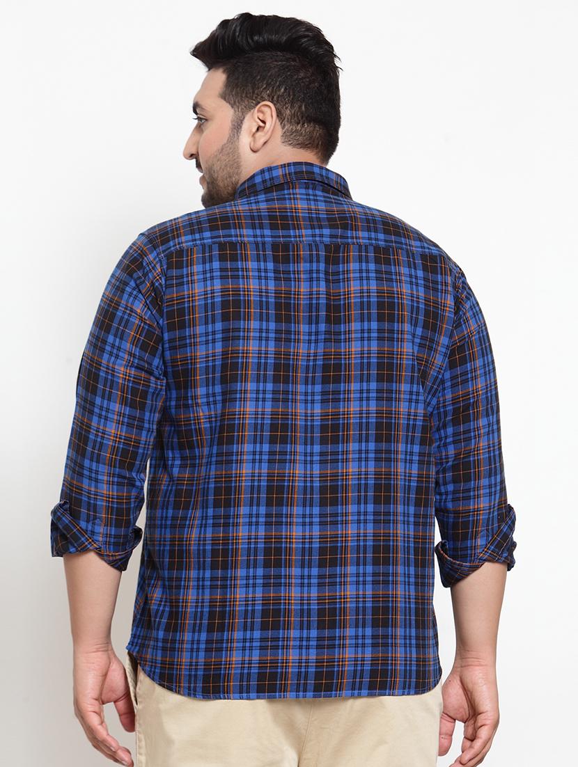 blue checkered casual shirt - 16763636 - Zoom Image - 3