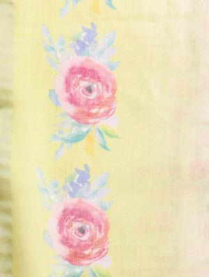 floral printed saree with blouse - 16763662 - Standard Image - 4