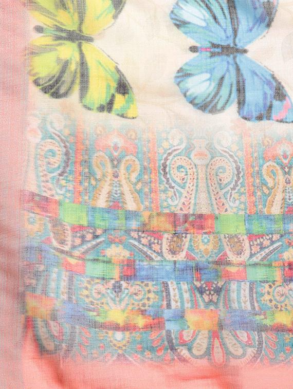copnversational printed saree with blouse - 16763663 - Zoom Image - 4