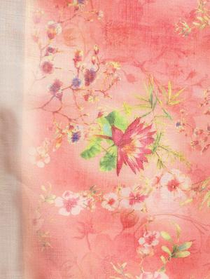 floral printed saree with blouse - 16763667 - Standard Image - 4
