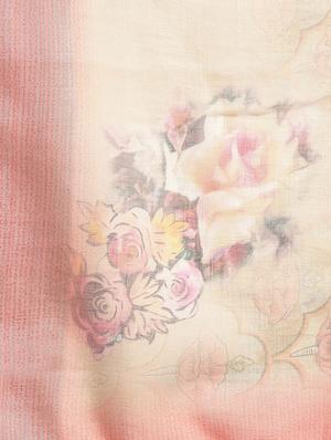 floral printed saree with blouse - 16763677 - Standard Image - 4