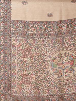 floral printed saree with blouse - 16763688 - Standard Image - 4