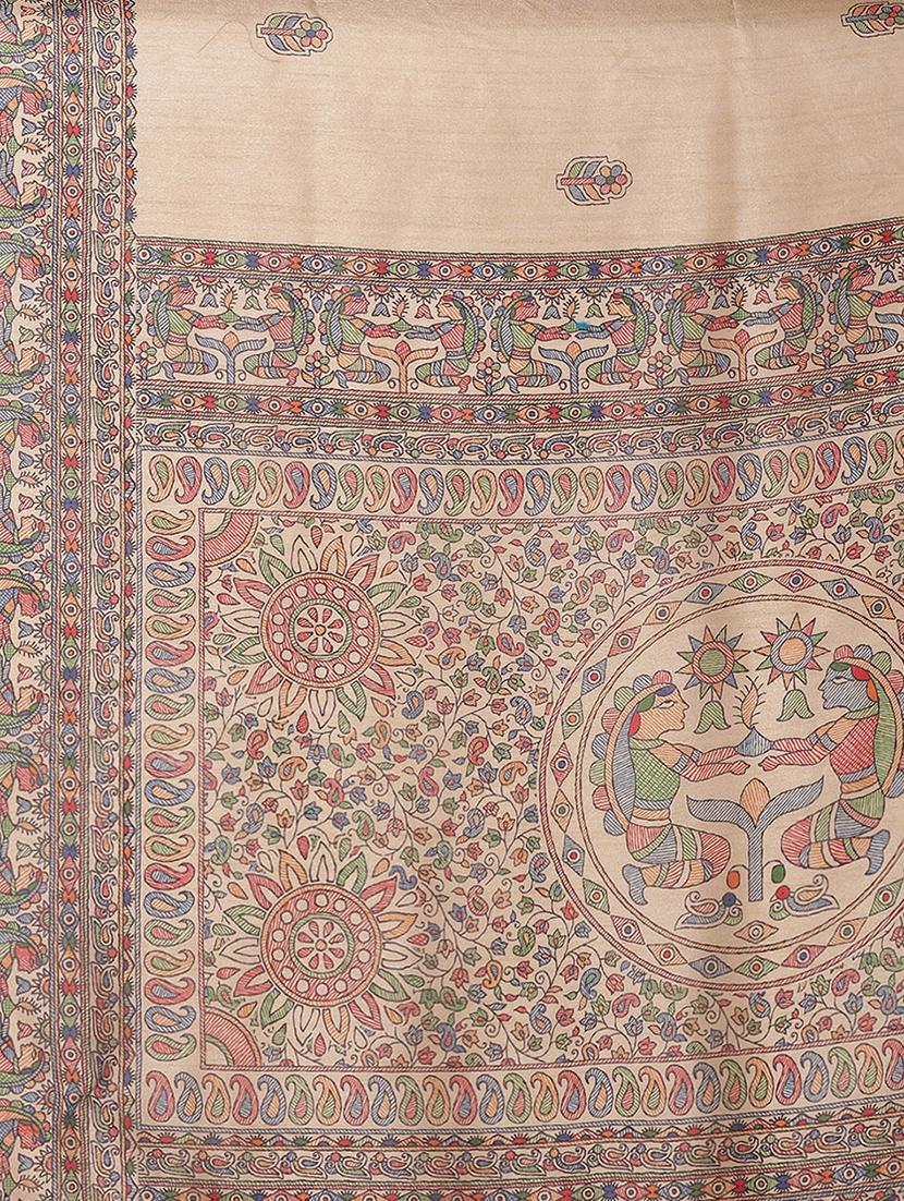 floral printed saree with blouse - 16763688 - Zoom Image - 4