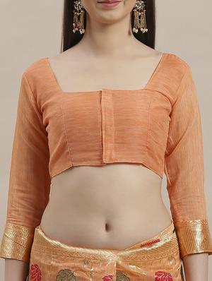 floral printed saree with blouse - 16763690 - Standard Image - 3