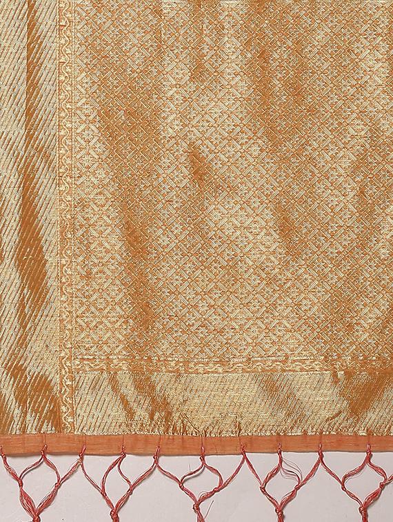 floral printed saree with blouse - 16763690 - Zoom Image - 4