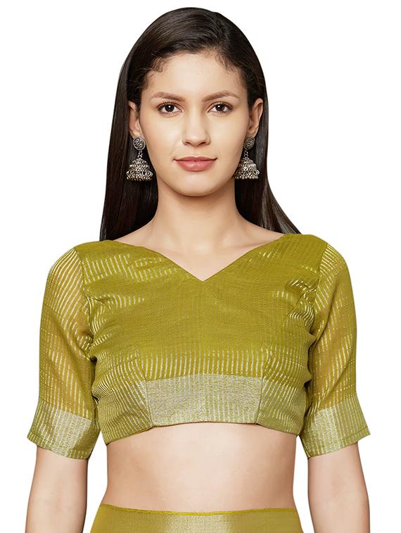 tassel detailed embroidered saree with blouse - 16763704 - Zoom Image - 3