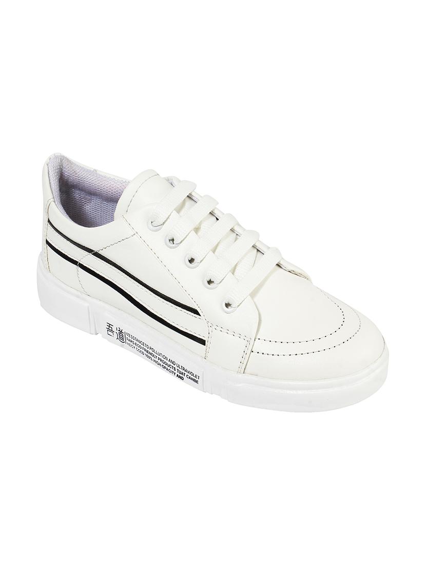 white lace-up sneakers - 16763730 - Zoom Image - 1
