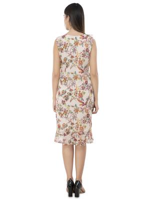 ruffle detail floral wrap dress - 16763918 - Standard Image - 3
