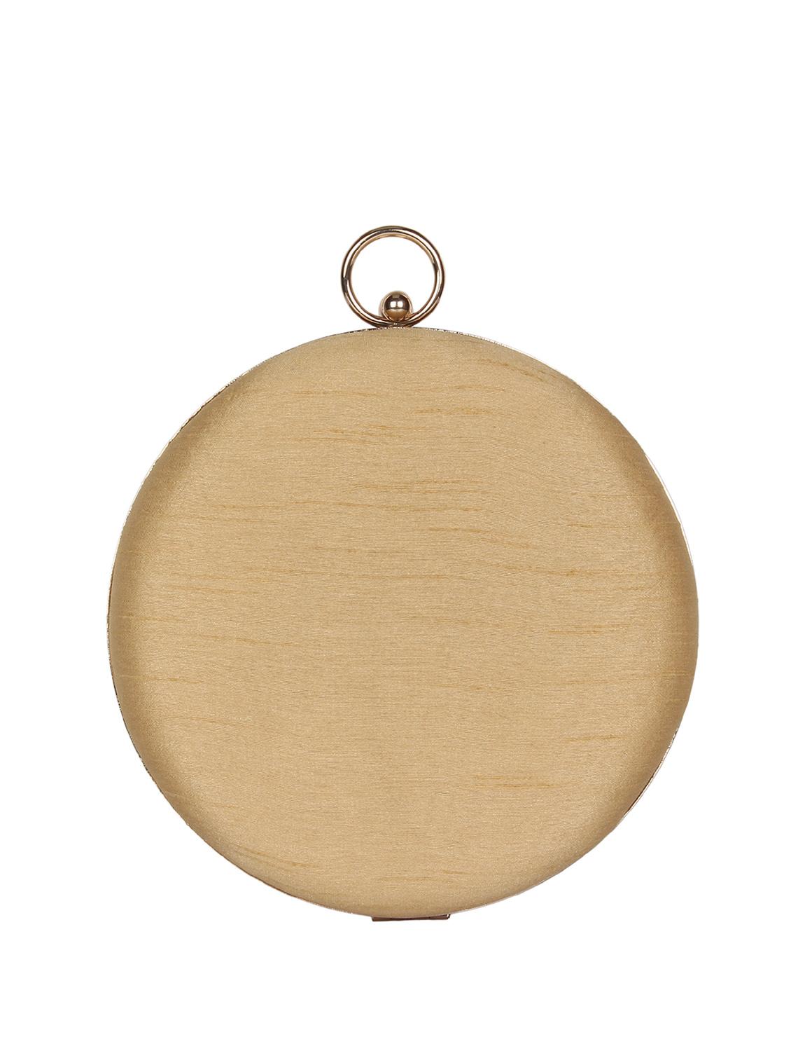 beige faux silk box clutch - 16764053 - Zoom Image - 2