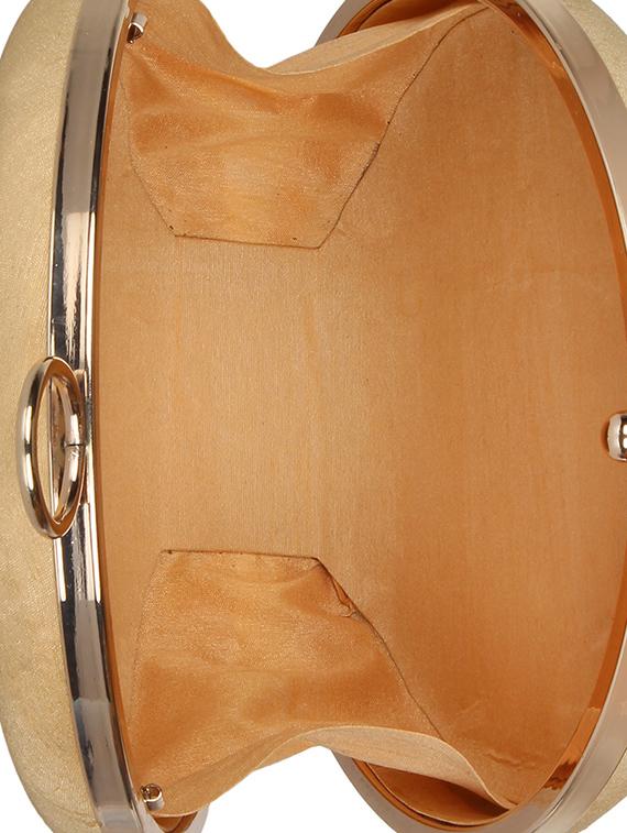 beige faux silk box clutch - 16764053 - Zoom Image - 3
