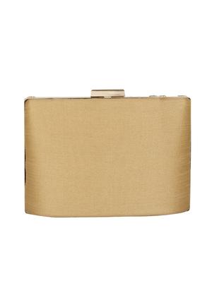 beige faux silk box clutch - 16764058 - Standard Image - 2