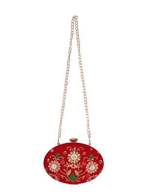 red velvet box clutch - 16764060 - Standard Image - 5
