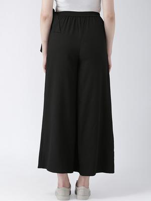 tie knot over lap straight palazzo - 16764100 - Standard Image - 3
