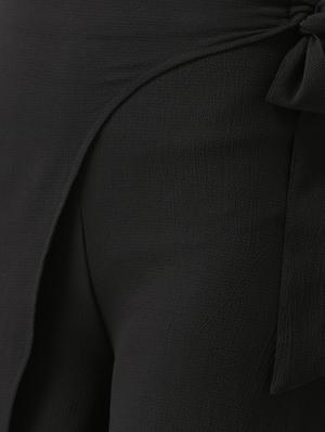 tie knot over lap straight palazzo - 16764100 - Standard Image - 4