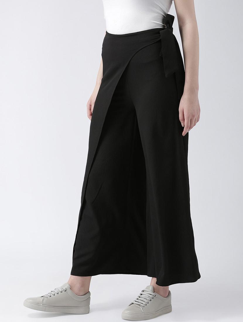 tie knot over lap straight palazzo - 16764100 - Zoom Image - 2