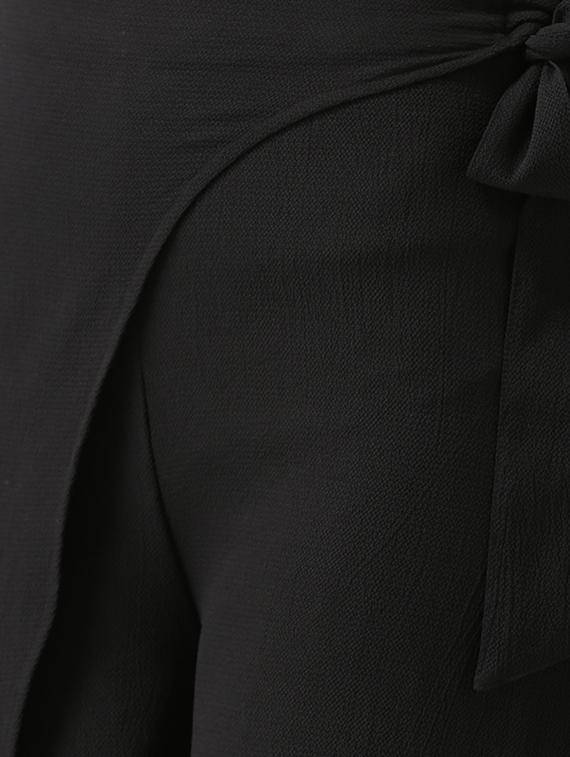 tie knot over lap straight palazzo - 16764100 - Zoom Image - 4