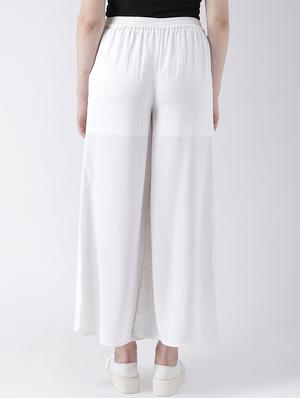 tie knot over lap straight palazzo - 16764101 - Standard Image - 3