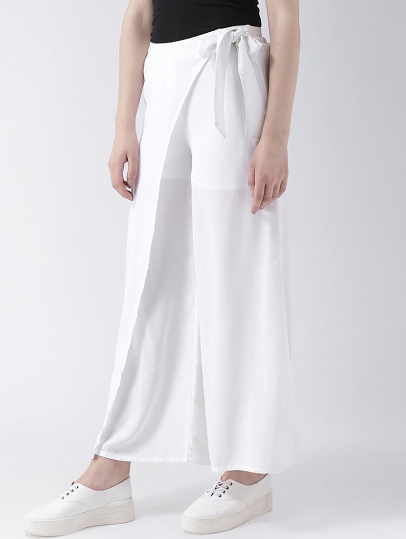 tie knot over lap straight palazzo - 16764101 - Zoom Image - 2