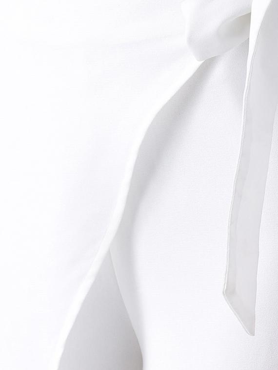 tie knot over lap straight palazzo - 16764101 - Zoom Image - 4