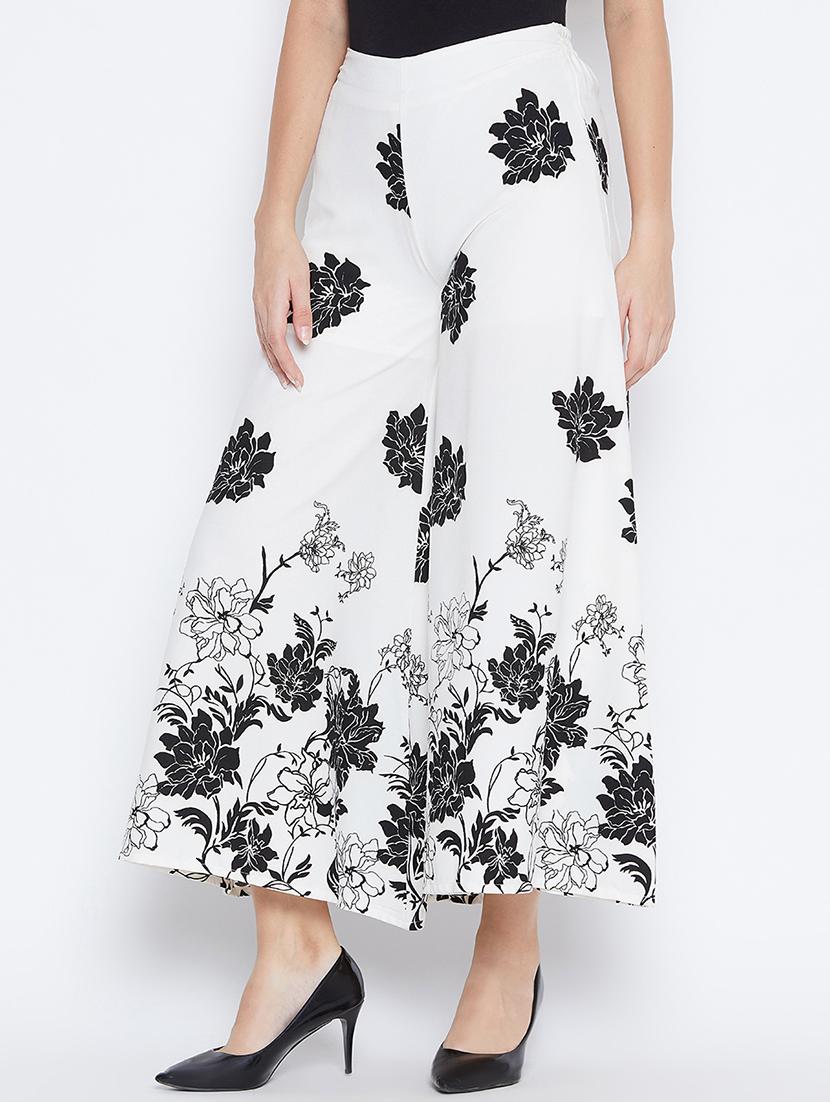 high rise floral palazzo - 16764102 - Zoom Image - 2