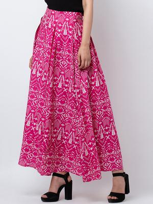 high rise pleated a-line skirt - 16764112 - Standard Image - 2