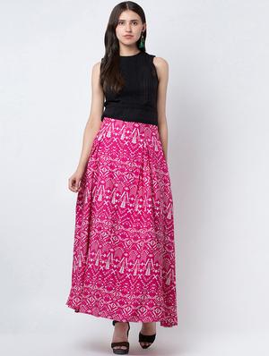 high rise pleated a-line skirt - 16764112 - Standard Image - 4