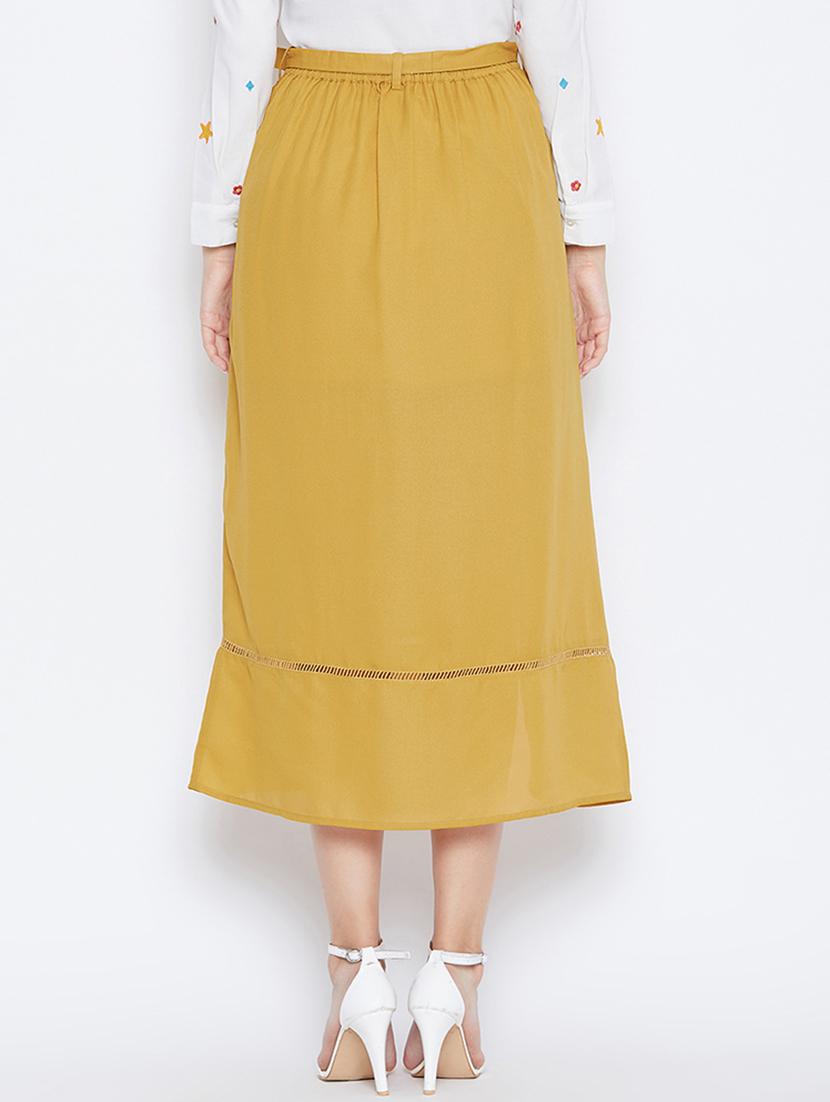 tie knot high slit skirt - 16764117 - Zoom Image - 3