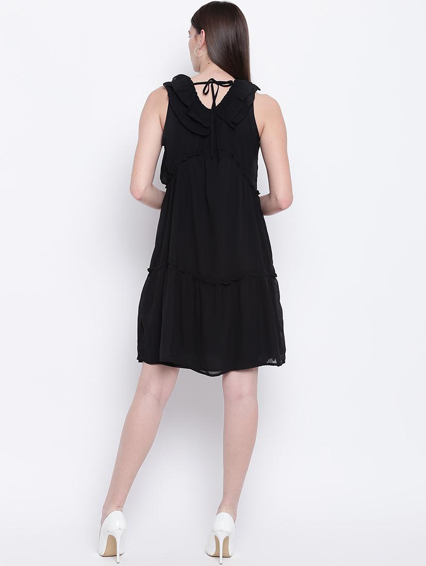 ruffle detail tiered a-line dress - 16764124 - Zoom Image - 2