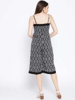 lace detail printed jumpsuit - 16764131 - Standard Image - 3