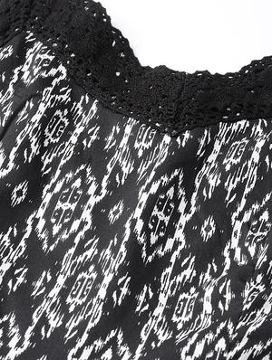 lace detail printed jumpsuit - 16764131 - Standard Image - 4