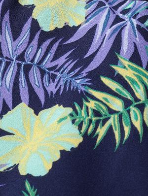 scoop neck tropical romper - 16764134 - Standard Image - 5