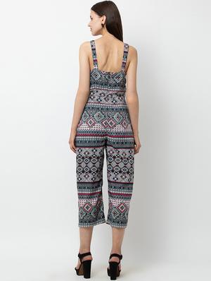 v-neck aztec jumpsuit - 16764137 - Standard Image - 4