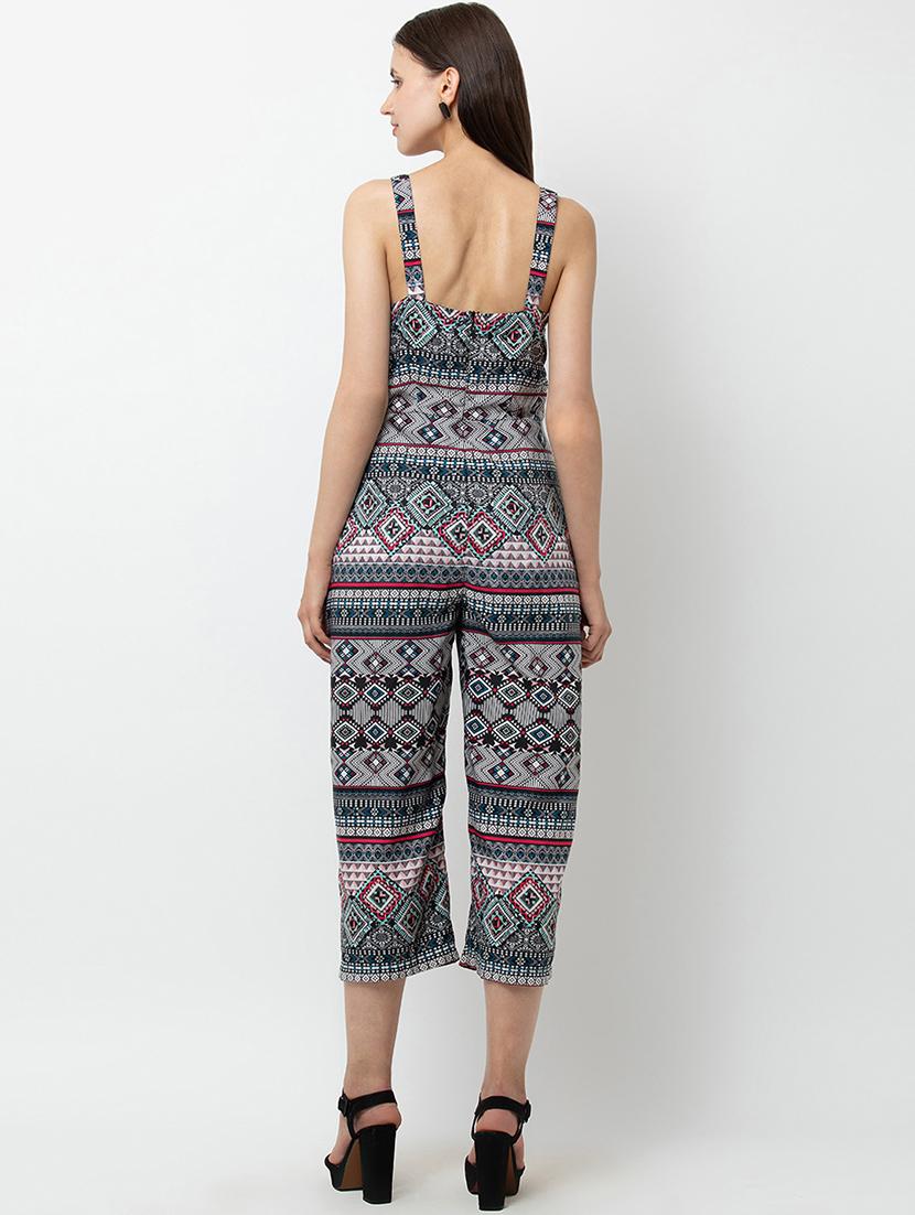 v-neck aztec jumpsuit - 16764137 - Zoom Image - 4