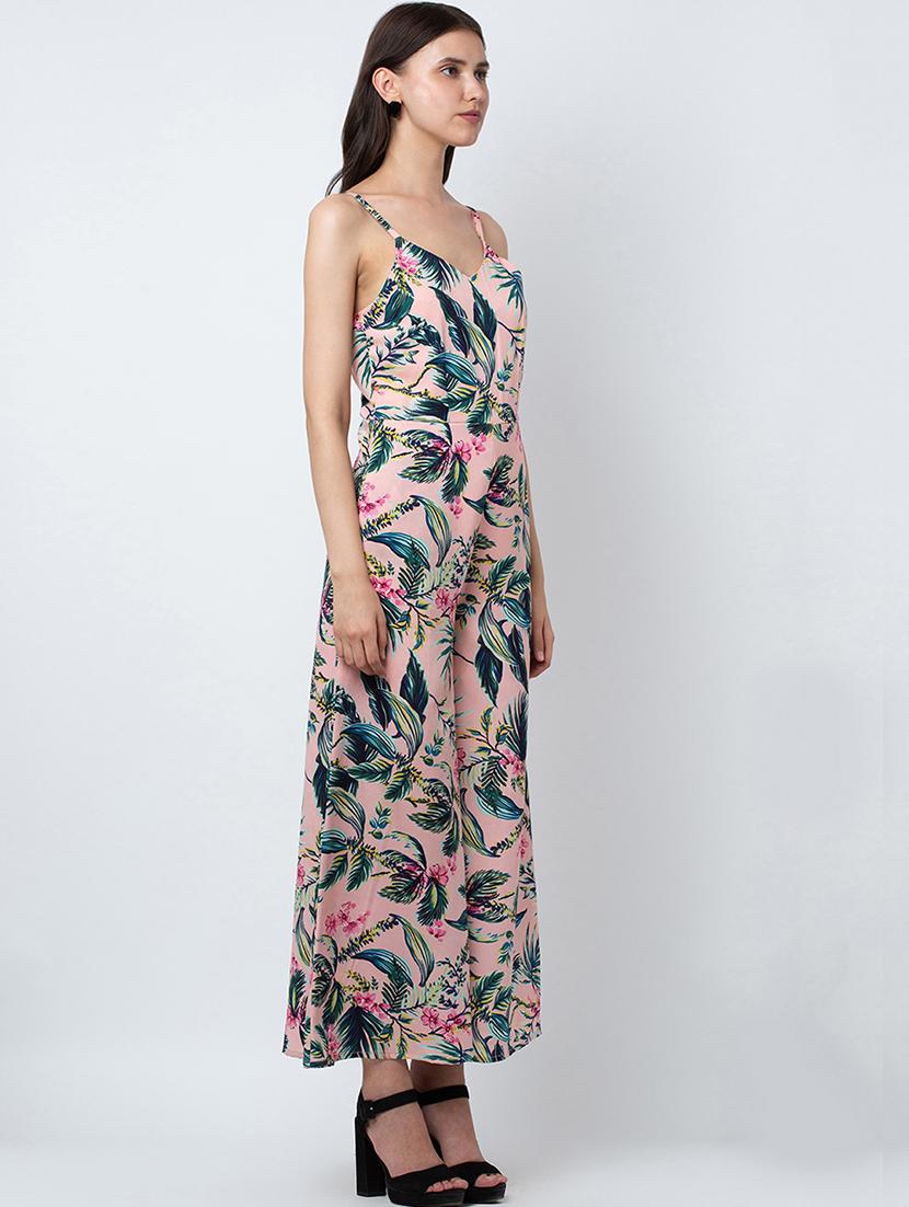 cami neck tropical jumpsuit - 16764141 - Zoom Image - 2