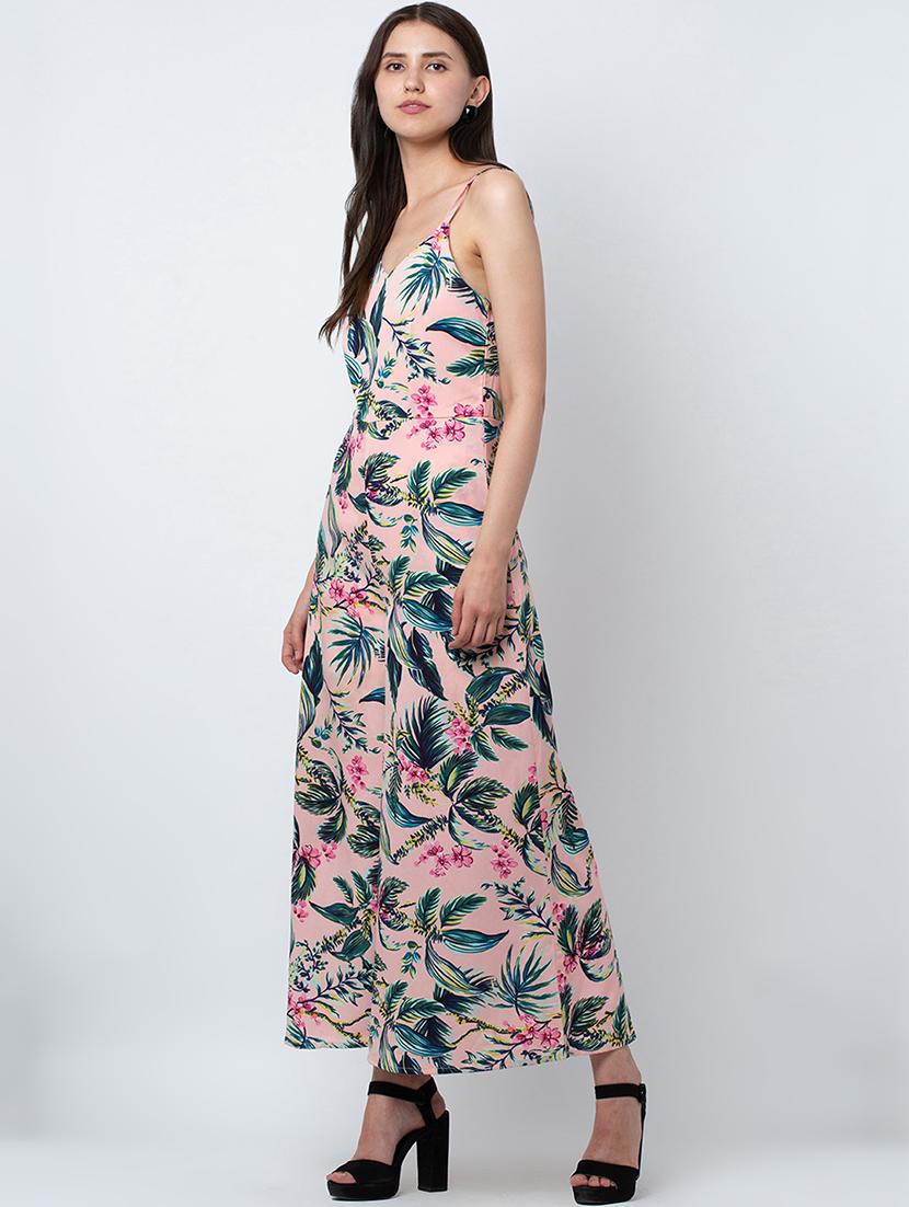 cami neck tropical jumpsuit - 16764141 - Zoom Image - 3